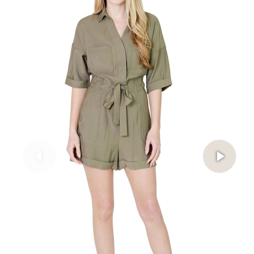 Pinch Army Green Romper Women’s Small